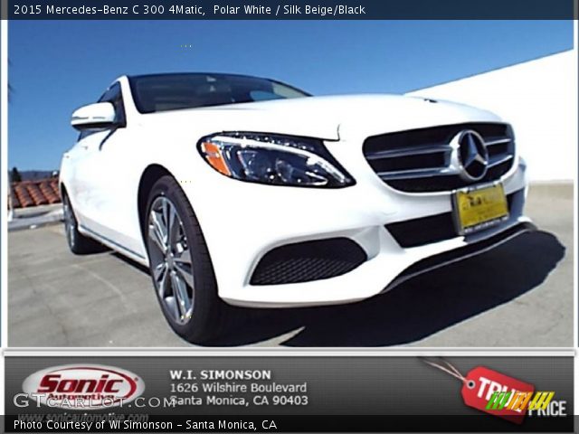 2015 Mercedes-Benz C 300 4Matic in Polar White