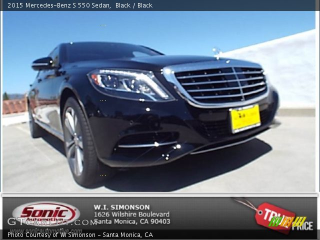 2015 Mercedes-Benz S 550 Sedan in Black