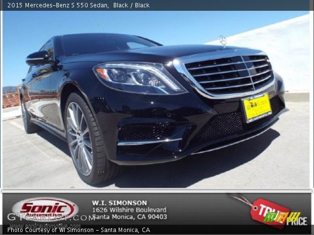 2015 Mercedes-Benz S 550 Sedan in Black