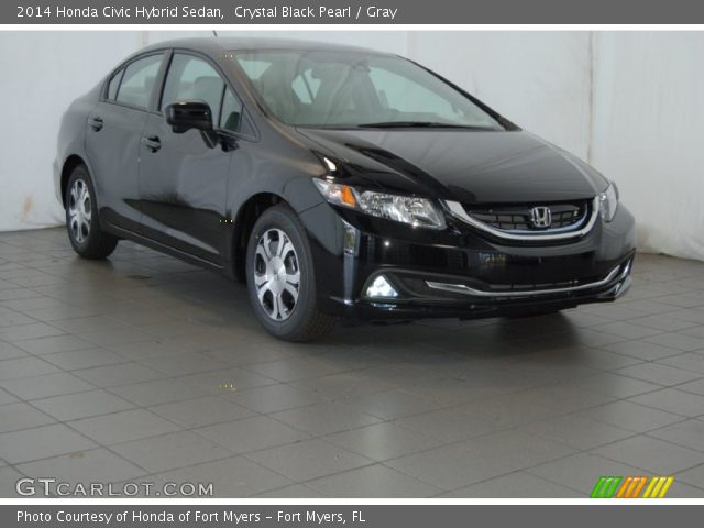 2014 Honda Civic Hybrid Sedan in Crystal Black Pearl