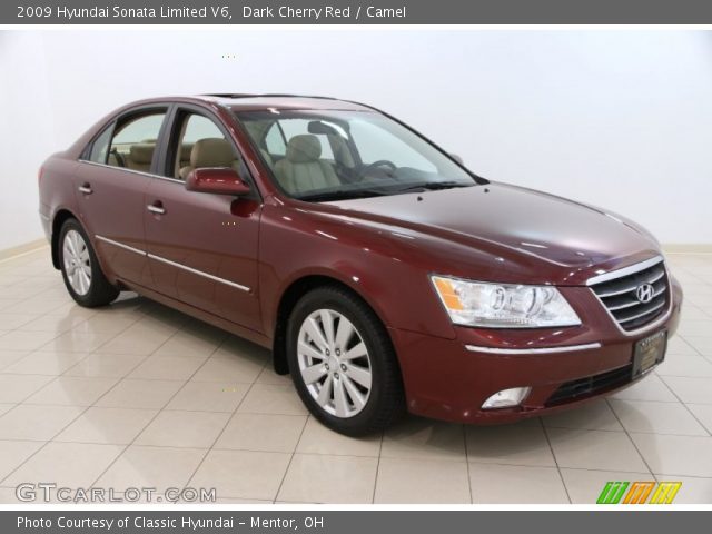 2009 Hyundai Sonata Limited V6 in Dark Cherry Red