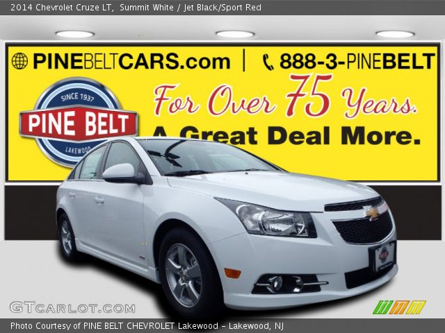 2014 Chevrolet Cruze LT in Summit White