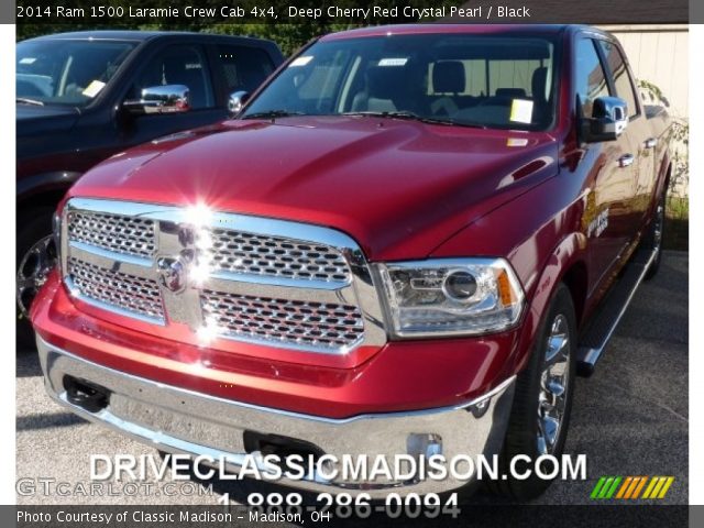 2014 Ram 1500 Laramie Crew Cab 4x4 in Deep Cherry Red Crystal Pearl