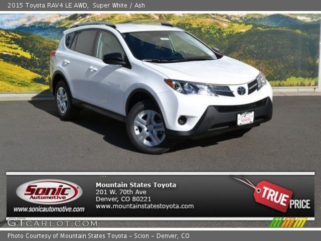 2015 Toyota RAV4 LE AWD in Super White