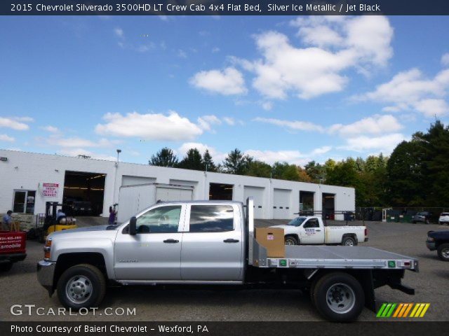 2015 Chevrolet Silverado 3500HD LT Crew Cab 4x4 Flat Bed in Silver Ice Metallic