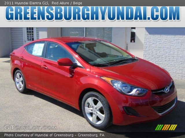 2011 Hyundai Elantra GLS in Red Allure