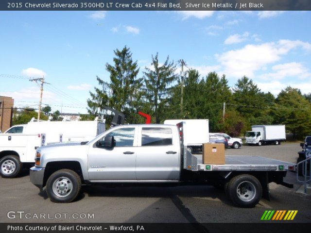 2015 Chevrolet Silverado 3500HD LT Crew Cab 4x4 Flat Bed in Silver Ice Metallic