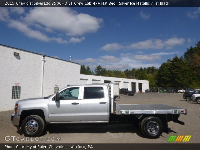 2015 Chevrolet Silverado 3500HD LT Crew Cab 4x4 Flat Bed in Silver Ice Metallic