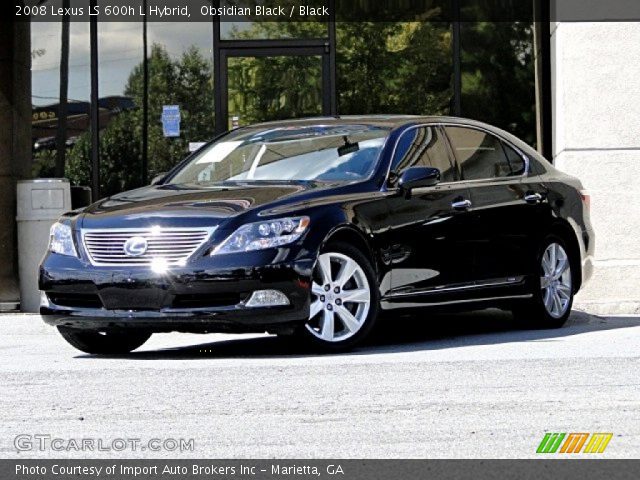 2008 Lexus LS 600h L Hybrid in Obsidian Black