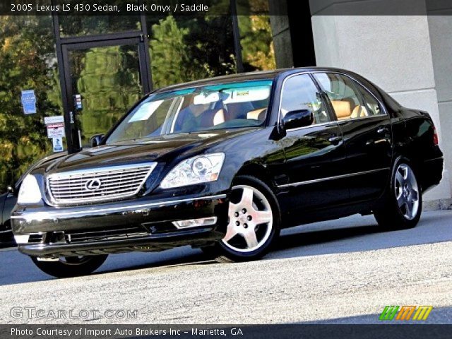 Black Onyx 2005 Lexus Ls 430 Sedan Saddle Interior