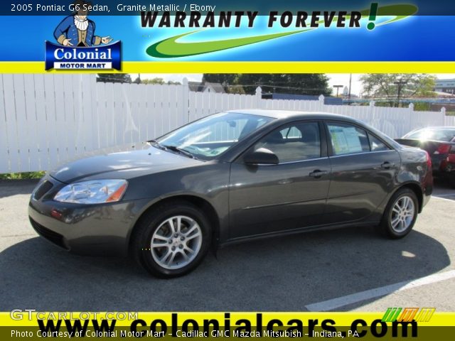 2005 Pontiac G6 Sedan in Granite Metallic