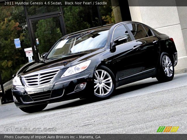 2011 Hyundai Genesis 4.6 Sedan in Black Noir Pearl