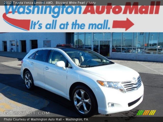 2012 Toyota Venza Limited AWD in Blizzard White Pearl