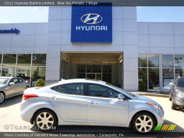 2012 Hyundai Elantra Limited in Blue Sky Metallic