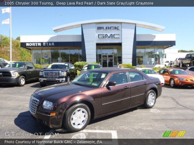 Deep Lava Red Pearl 2005 Chrysler 300 Touring Dark Slate