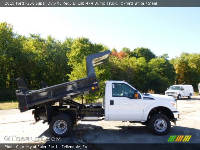 2015 Ford F350 Super Duty XL Regular Cab 4x4 Dump Truck in Oxford White