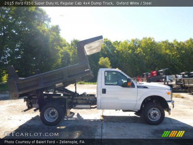 2015 Ford F350 Super Duty XL Regular Cab 4x4 Dump Truck in Oxford White