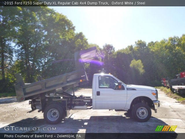 2015 Ford F350 Super Duty XL Regular Cab 4x4 Dump Truck in Oxford White