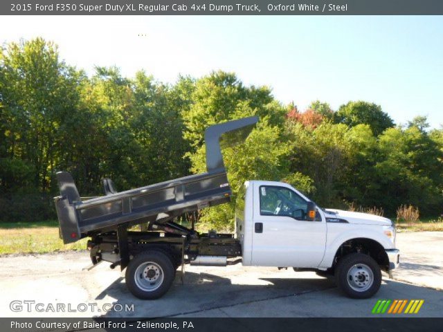 2015 Ford F350 Super Duty XL Regular Cab 4x4 Dump Truck in Oxford White