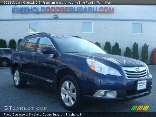 2011 Subaru Outback 2.5i Premium Wagon in Azurite Blue Pearl