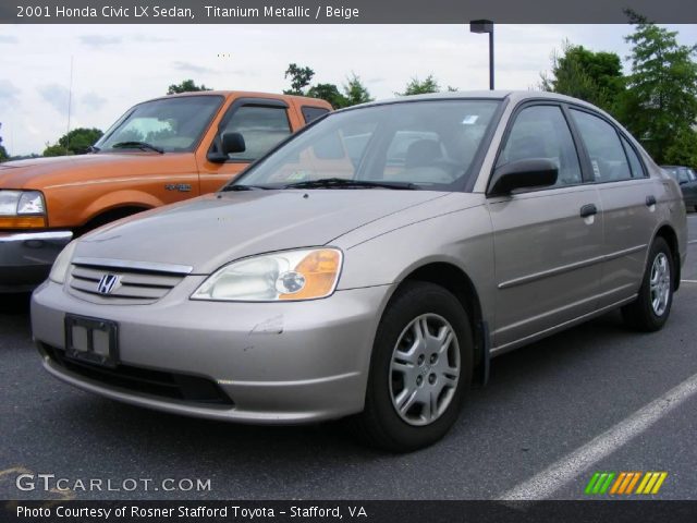 2001 Honda Civic LX Sedan in Titanium Metallic