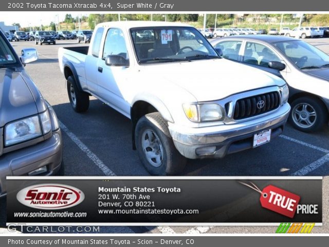 2002 Toyota Tacoma Xtracab 4x4 in Super White