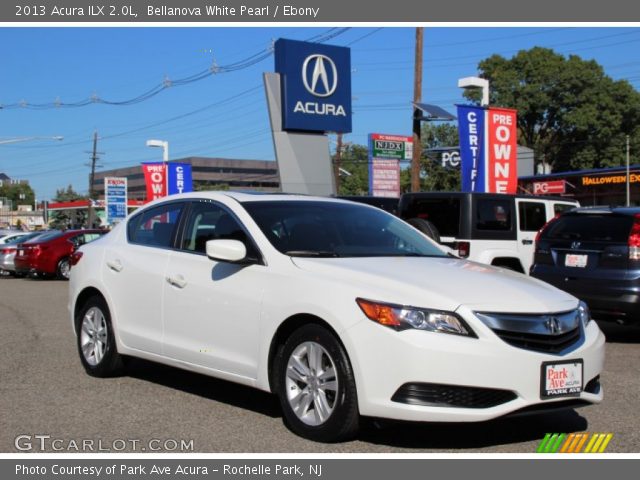 2013 Acura ILX 2.0L in Bellanova White Pearl
