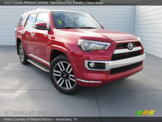 2014 Toyota 4Runner Limited in Barcelona Red Metallic