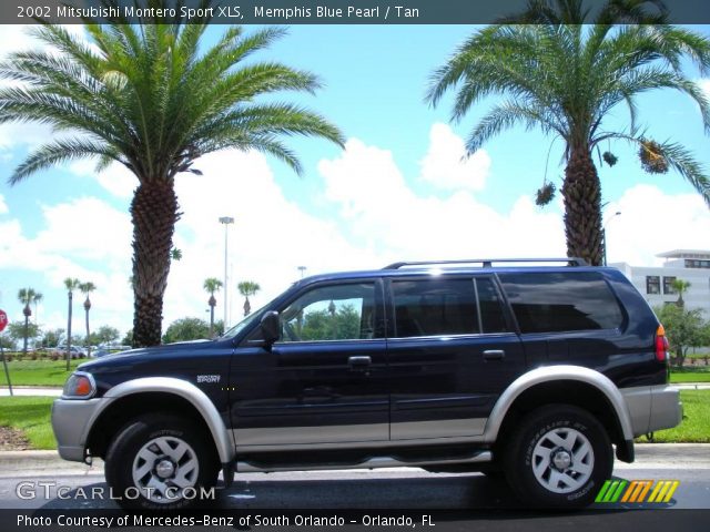 2002 Mitsubishi Montero Sport XLS in Memphis Blue Pearl