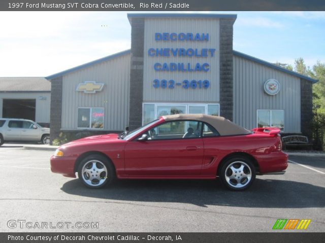 1997 Ford Mustang SVT Cobra Convertible in Rio Red