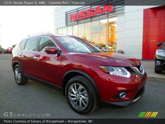 2015 Nissan Rogue SL AWD in Cayenne Red