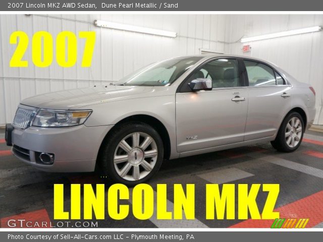 2007 Lincoln MKZ AWD Sedan in Dune Pearl Metallic