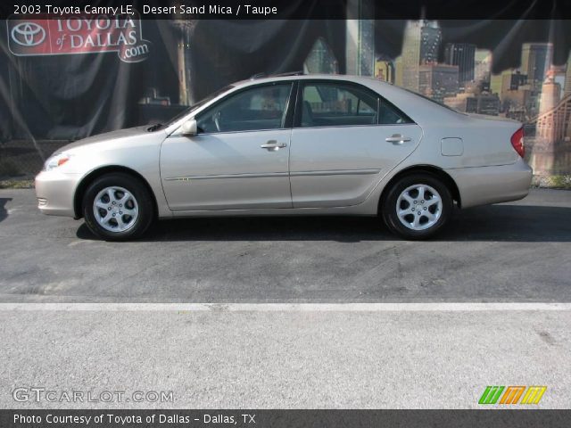 2003 Toyota Camry LE in Desert Sand Mica