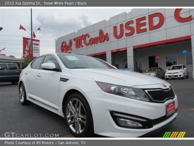 2013 Kia Optima SX in Snow White Pearl