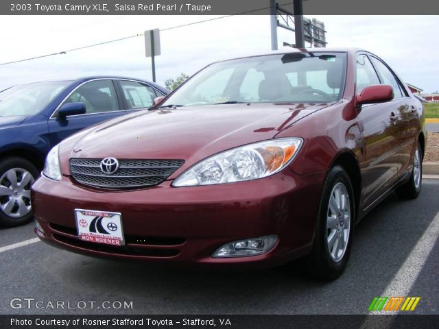 2003 Toyota Camry XLE in Salsa Red Pearl