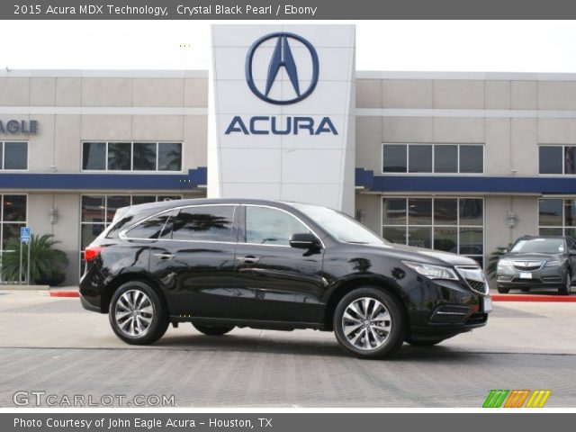 2015 Acura MDX Technology in Crystal Black Pearl