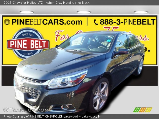 Ashen Gray Metallic 2015 Chevrolet Malibu Ltz Jet Black