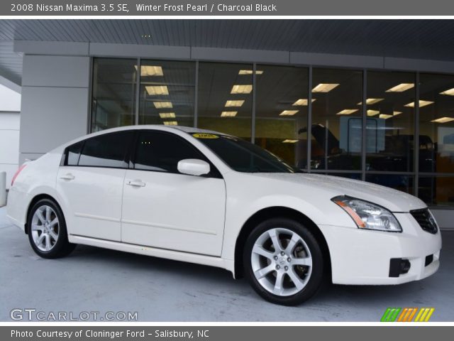 2008 Nissan Maxima 3.5 SE in Winter Frost Pearl