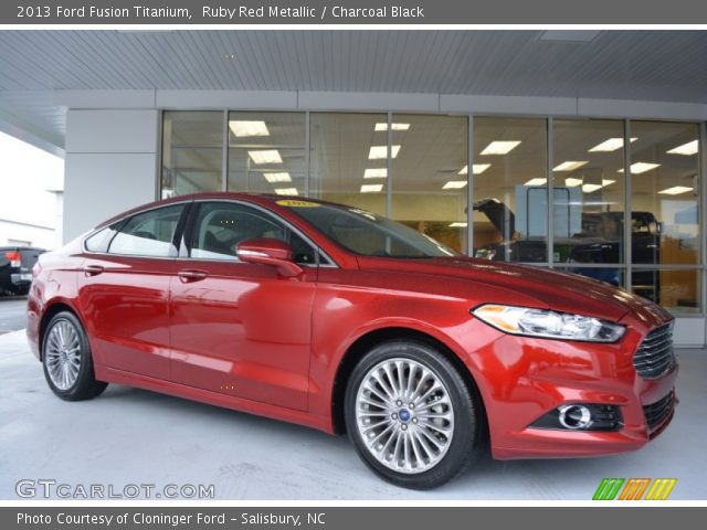 2013 Ford Fusion Titanium in Ruby Red Metallic