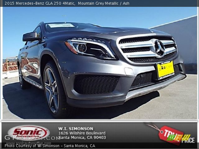 2015 Mercedes-Benz GLA 250 4Matic in Mountain Grey Metallic