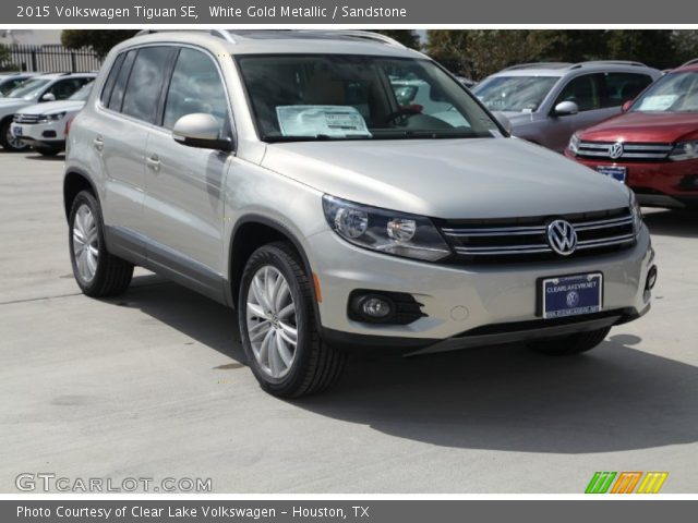 2015 Volkswagen Tiguan SE in White Gold Metallic