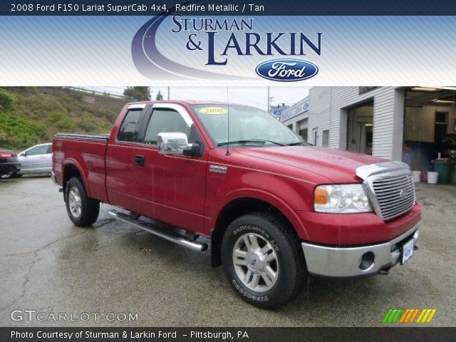 2008 Ford F150 Lariat SuperCab 4x4 in Redfire Metallic