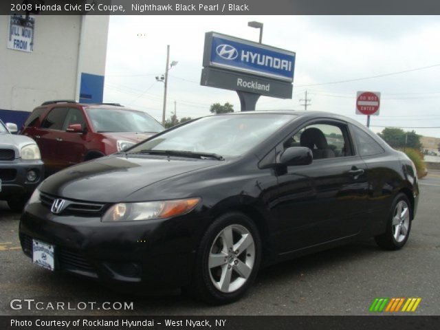 2008 Honda Civic EX Coupe in Nighthawk Black Pearl