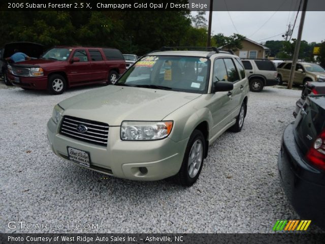 2006 Subaru Forester 2.5 X in Champagne Gold Opal