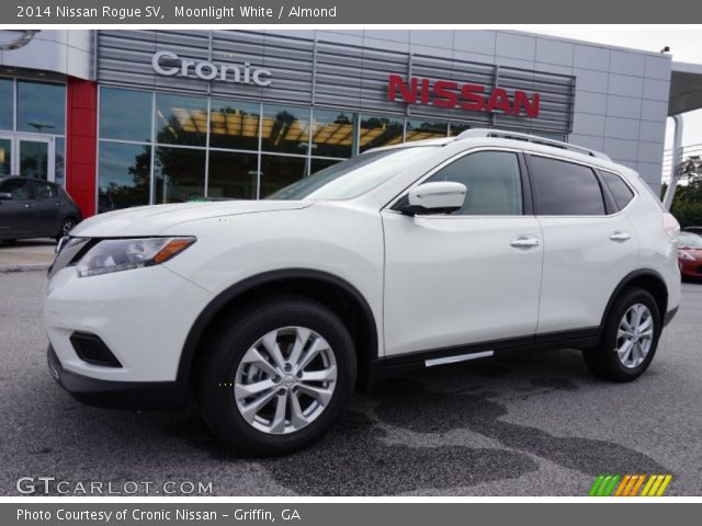 2014 Nissan Rogue SV in Moonlight White