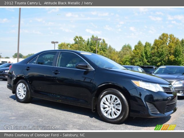 2012 Toyota Camry L in Attitude Black Metallic
