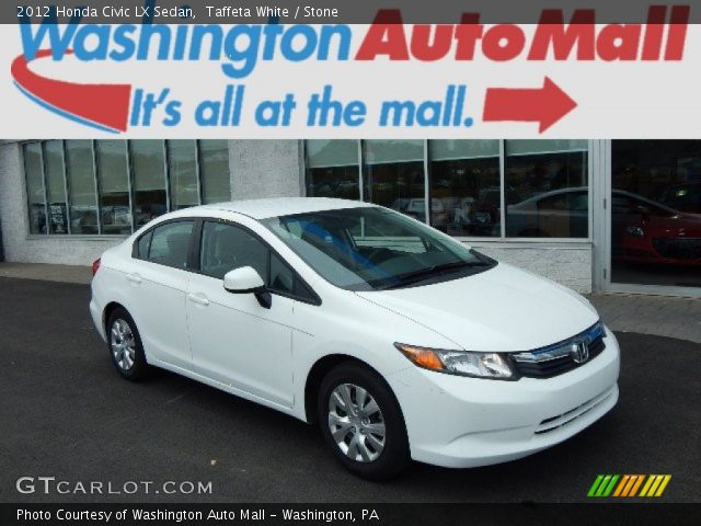 2012 Honda Civic LX Sedan in Taffeta White