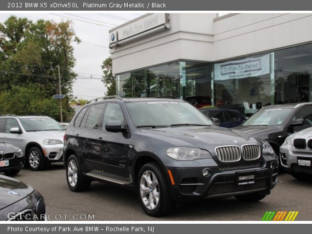 2012 BMW X5 xDrive50i in Platinum Gray Metallic
