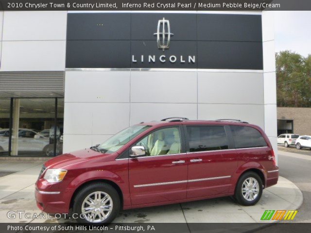 2010 Chrysler Town & Country Limited in Inferno Red Crystal Pearl