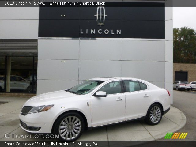 2013 Lincoln MKS AWD in White Platinum